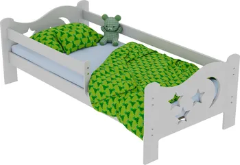 Dětská postel Postel Bohoušek 180 x 80 cm + rošt bílá
