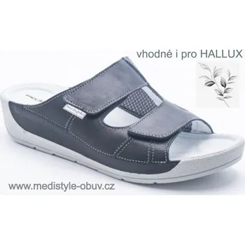 Dámská zdravotní obuv MEDISTYLE KARIN 1K-B16/H pantofel hallux vel.37-43, --- - 37