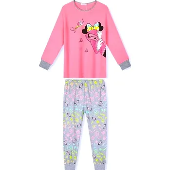 Dětská móda DÍVČÍ PYŽAMO MP1758 Velikost: 98, Barva: Růžová/šedá