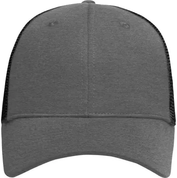 Kšiltovka Daiber - čepice Kšiltovka 6 Panel Elastic Fit Mesh MB6215 Barva: Šedá tmavá melír - Černá, Velikost: S/M