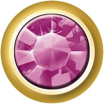 Náušnice Náušnice Regular Bezel Amethyst GOLD Estelle