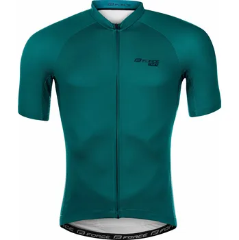 cyklistický dres FORCE dres pure krátký rukáv, petrolejový Velikost: XS