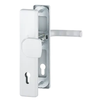 HOPPE Bezpečnostní kování London Provedení: klika - koule, Povrch: F9016 běžná bílá, Rozteč: 92 mm