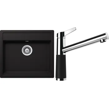 Granitový dřez Set Schock S21-6 (dřez Nemo N-100 Nero + baterie SC-510 Nero)