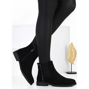 Dámská zimní obuv JSTAR-BUT Semišové kotníkové boty 6051-1A.B Velikost: 36