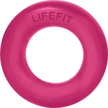 Posilovač prstů LIFEFIT® RUBBER RING růžový