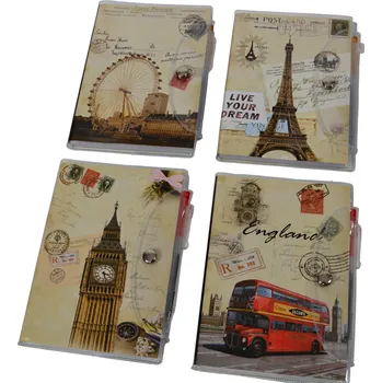 Zápisník Cestovní poznámkový blok s propiskou Hannover (kolo)