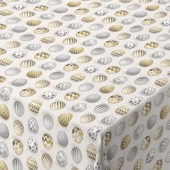 Velikonoční dekorační látka SOFT 410002-101 obšití okrajů a našití stužky 150