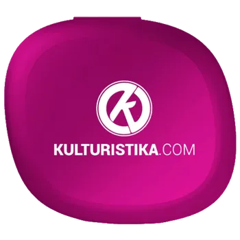 Shaker Kulturistika.com Pillbox 5 sekcí - růžový