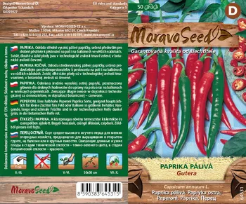 Semeno MoravoSeed Gutera paprika pálivá 50 ks