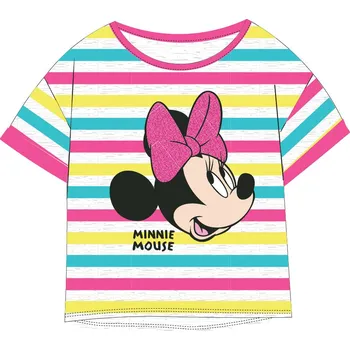Dívčí tričko Minnie Mouse - licence Dívčí tričko - Minnie Mouse 52029462, šedá / proužek Barva: Šedá, Velikost: 134