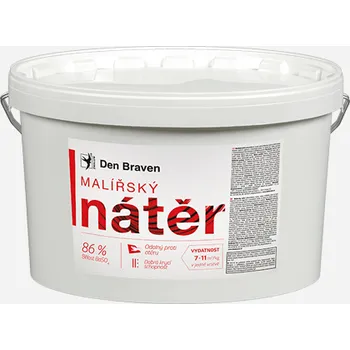 barva na zeď Den Braven Malířský nátěr bílý Varianta: Malířský nátěr, kbelík 7 kg, bílý