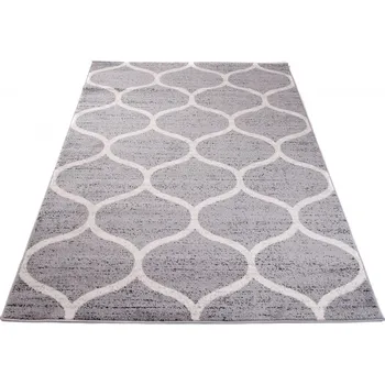 Koberec Moderní koberec Jawa - mřížka 2 - šedý Rozměr koberce: 120x170 cm