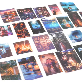 Náplň do diáře CuteArt Washi samolepky - Flow of Light, 50 ks