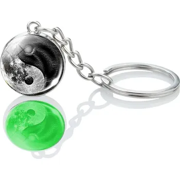 Klíčenka Yin yang - svítí ve tmě (2) (Klíčenka Jin a jang)