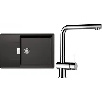 Granitový dřez Set Schock S14-8 (dřez Tia D-100LS Stone + baterie Epos Chrom)