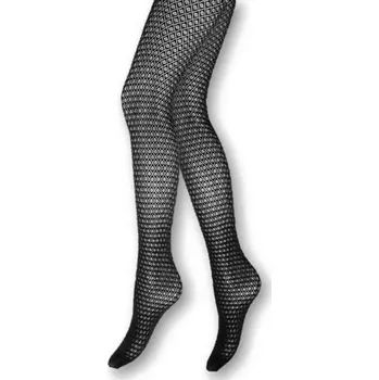 Dámské punčochy Myga - Dámské italské punčochové kalhoty 50 DEN - vzor Diamant - černá/4-L