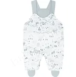 Baby Service Bavlněné polodupačky - lacláčky Městečko šedé Vel. 56
