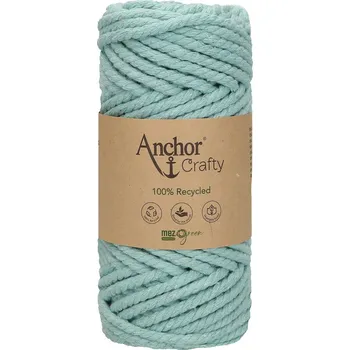 Příze Anchor Crafty 117 Mentolová (Příze na macrame Anchor Crafty 117 Mint blue)