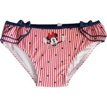Dívčí plavky Červeno-modré pruhované dětské plavky Minnie Velikost: 74