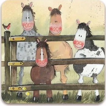 Dekorativní magnet Magnetka Alex Clark, Ponies (magnet s koněm, kůň, poníci)