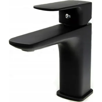 Vodovodní baterie Gamma Cubic, stojánková umyvadlová baterie, černá matná, GMA-BCCU-BK