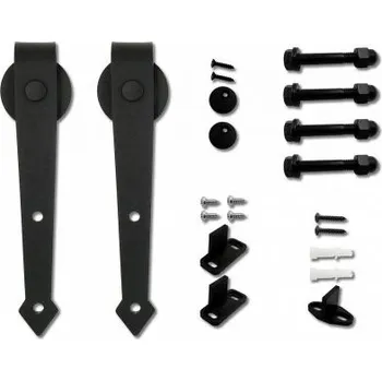 Dveřní kování RETRO sada posuv.kování 1.kř.ESO 5 černá