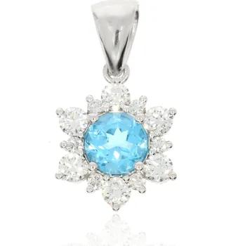 Přívěsek Zlatnictví Helios Diamantový přívěsek s Topazem