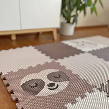 Minideckfloor podlaha 16 dílů - jednorožec, lenochod, koloušek a duha 230057