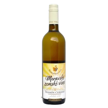 Víno Tramín červený zemské víno 2018 polosladké (bílé polosladké víno)