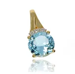 Zlatnictví Helios Přívěsek s Topazem a diamanty B48969