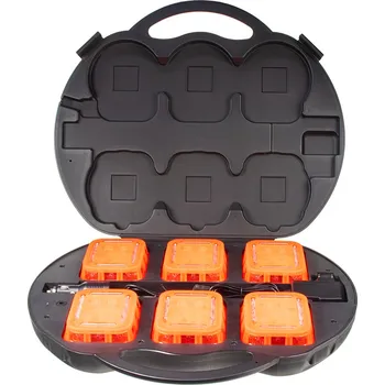 Maják LED výstražné inteligentní světlo WL-H03SET6OR/RE 12/24 V oranžové