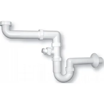 Sifon Dřezový sifon U 6/4" úsporný s odbočkou