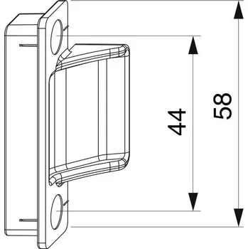 Příslušenství k oknu MACO Střední přítlačný pant křídlový pro PVC s osou 13 mm