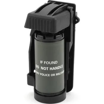 Airsoftová zbraň Imperator Tactical Imitace dýmovnice s úchytem MOLLE - černá