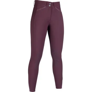 Jezdecké kalhoty HKM Rajtky Helene HKM, s gripem na kolenou, dámské, wine red 36