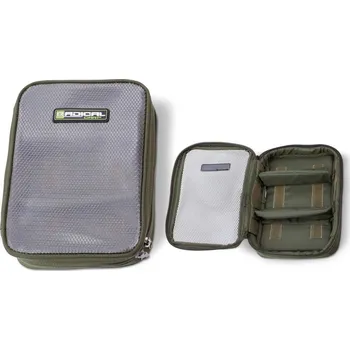 Pouzdro na rybářské vybavení ZRADICAL Z-CARP™ AFTER DARK POUZDRO NA PŘÍSLUŠENSTVÍ VELKÉ 25,5 CM ZELENÉ 18 CM 6,5 CM