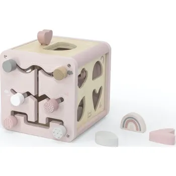 Label Label Kostka s aktivitami, růžová