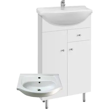 Koupelnový nábytek BPS-koupelny Koupelnová skříňka s keramickým umyvadlem Viviane S 50 ZV