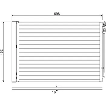 Výparník klimatizace Kondenzátor, klimatizace VALEO 814410