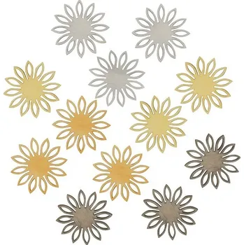 Kytičky dřevěné 4 cm, 12 ks v sáčku 7488