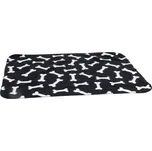 Karlie Fleecová deka černá kost 100x70cm