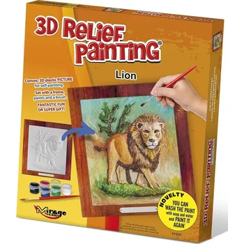 Výtvarná sada MIRAGE HOBBY Kreativní sada 3D malování Relief Painting: Lev