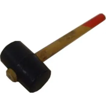 Kladivo Kladivo gumové 510g černé, dřevěná násada