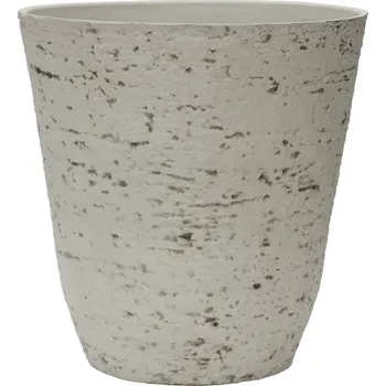 Květináč Venkovní plastový květináč kámen kužel 44x42x44 (Venkovní plastový květináč s imitací kamene)