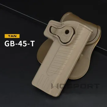 Airsoft Wosport WST opaskové pouzdro (holster) Hi-Capa, pravé - Písková