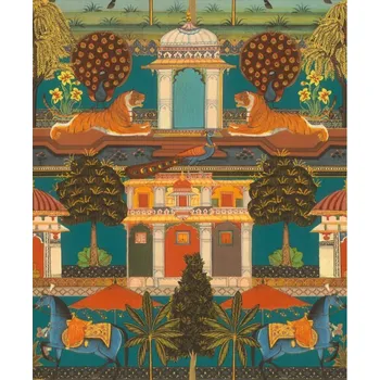 Tapeta Vliesová tapeta barevná - orientální 746211 / Tapety na zeď Indian style (0,53 x 10,05 m) Rasch