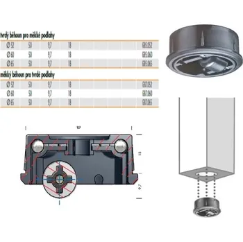 Příslušenství k zahradní technice Nábytkové kolečko G85.060