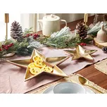 Sada 2 dekorativních misek zlatá kov s motivem hvězdy na prsteny šperky podnos dekorace doplňky Beliani