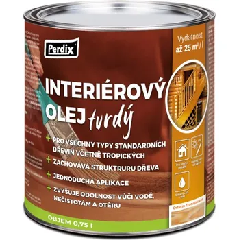 Olej na dřevo Perdix Interiérový tvrdý olej 0,75l